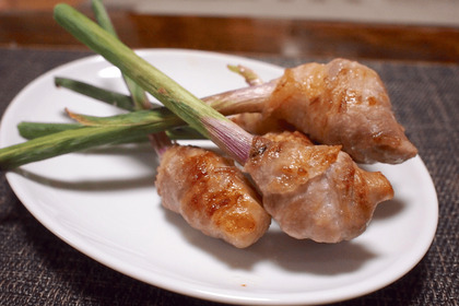 【レシピ】辛みと脂の旨味が病みつきになる！「豚巻き葉生姜」 画像