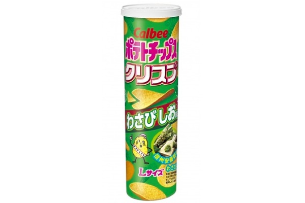 信州安曇野産ワサビ使用「ポテトチップスクリスプ わさびしお味」全国
