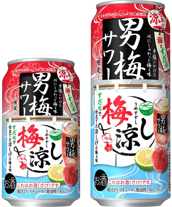 梅フレーバー市場で5年連続No.1の男梅サワーに夏限定版！豪華