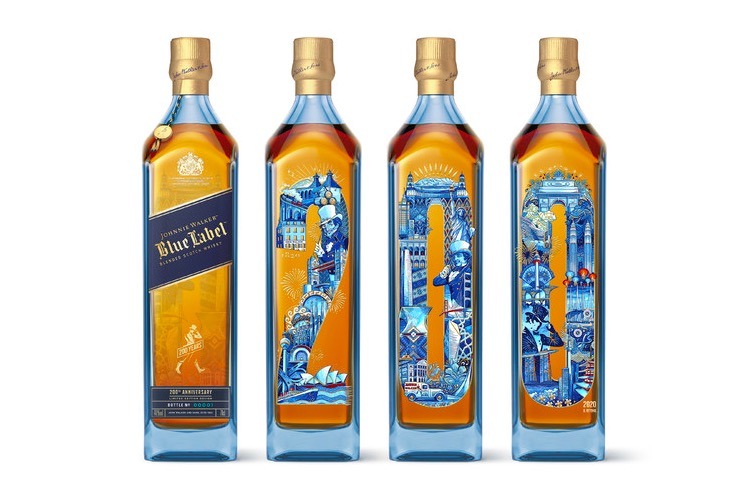 ジョニーウォーカー ブルーラベル 200周年記念ボトル」が限定発売 