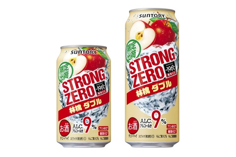 196 ストロングゼロ〈林檎ダブル〉」が期間限定新発売
