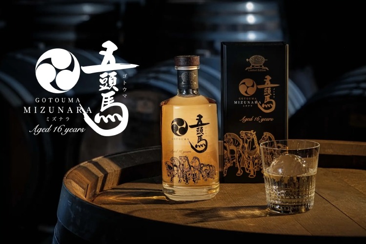 泡波 希少 古酒 希少な16年古酒をミズナラの樽で熟成!泡盛「五頭馬ミズナラ