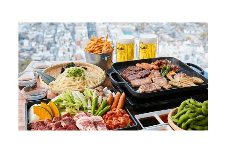 絶景×ビール×BBQ！地上300mの「あべのハルカス展望台」にビアガーデンが夏季限定で登場！