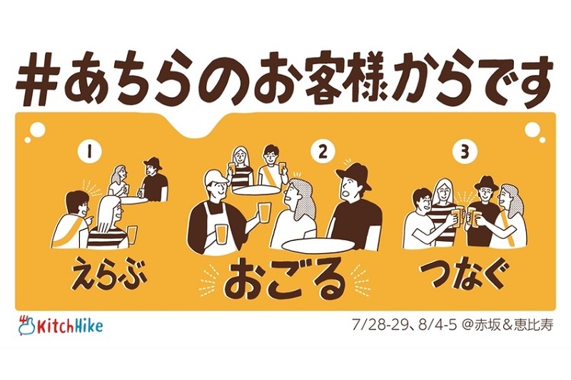 「一杯おごる」が人の輪をつなぐ！「YONA YONA BEER GARDEN」「YONA YONA BEER WORKS 恵比寿東口店」にて衝撃のイベント開催