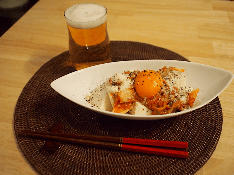 【レシピ】とろ～り卵黄が食欲をそそる「濃厚ぶっかけ豆腐」