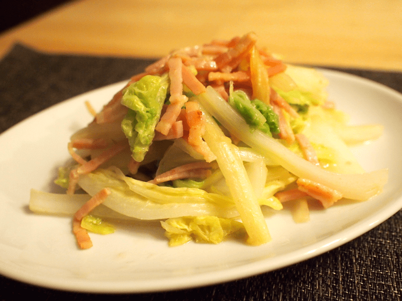 【レシピ】バター醤油の間違いない味付け！「白菜ベーコン」