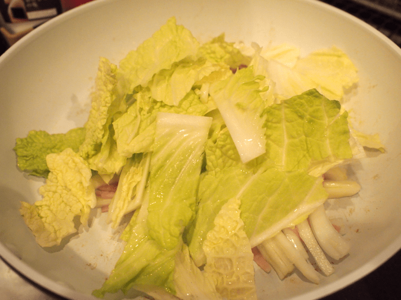 【レシピ】バター醤油の間違いない味付け！「白菜ベーコン」