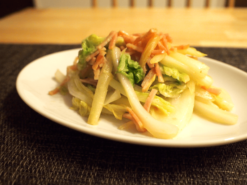 【レシピ】バター醤油の間違いない味付け！「白菜ベーコン」