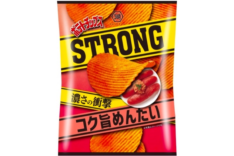 期待の濃厚系フレーバー「ポテトチップスSTRONG　コク旨めんたい」発売！