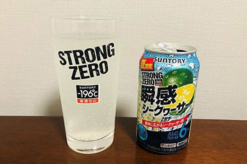 【レビュー】アルコール度数6%のストロング！？『-196 ストロングゼロ 〈瞬感シークヮーサー〉』をガチレビュー