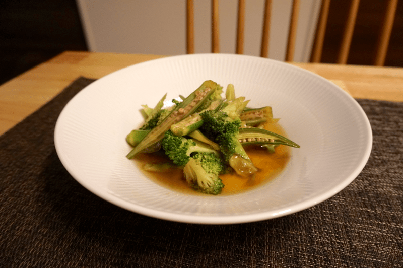 【レシピ】新しい美味しさに出会う「緑の野菜の柚子胡椒あんかけ」