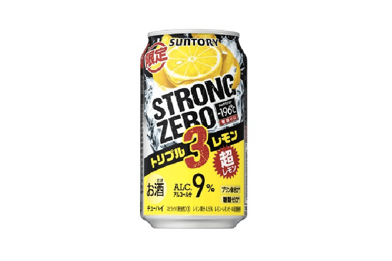 －196{{℃}} ストロングゼロ　トリプルレモン　商品画像