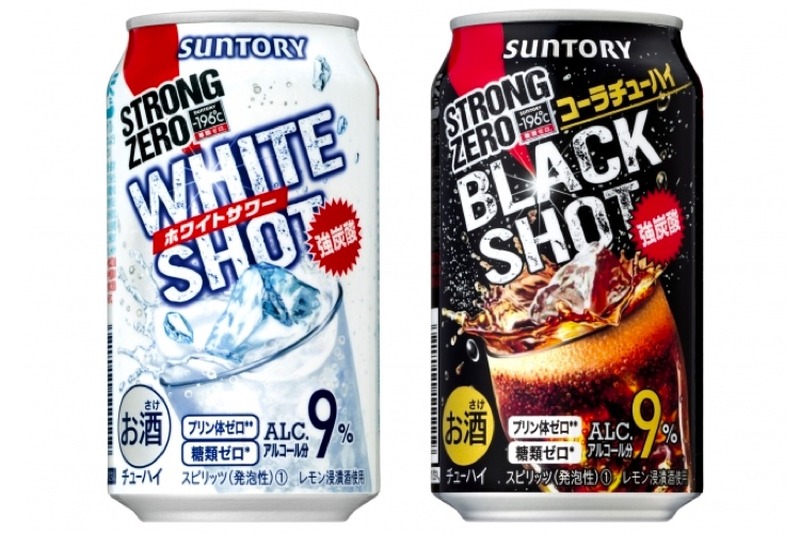 －196 ストロングゼロから「ホワイトショット」「ブラックショット」発売