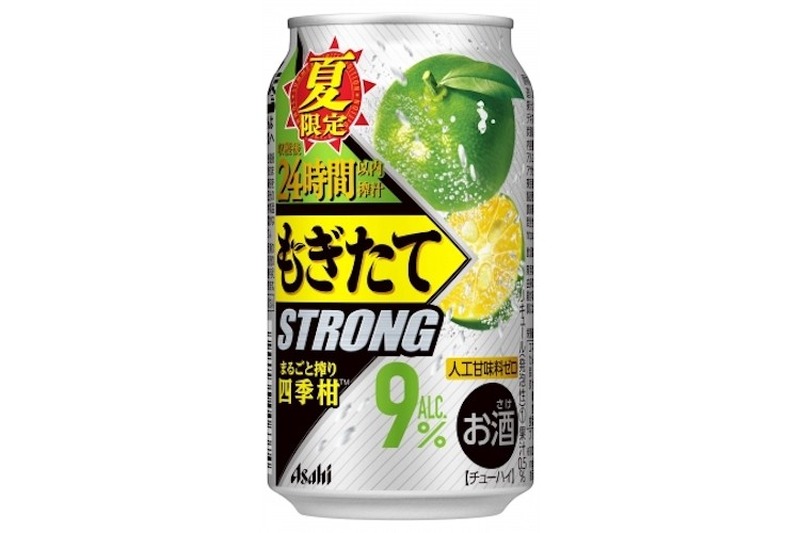 夏にぴったりな爽やか缶チューハイ 『アサヒもぎたてSTRONG夏限定まるごと搾り四季柑』発売！