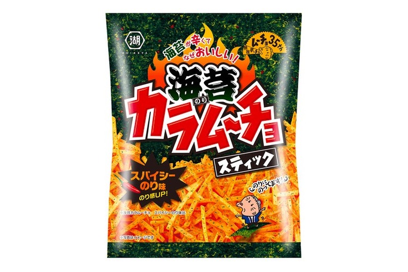 湖池屋「スティック海苔カラムーチョ　スパイシーのり味」が発売！