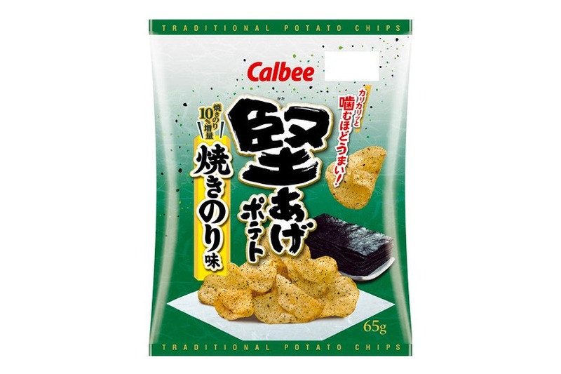 焼きのり10%増量！「堅あげポテト 焼きのり味」がコンビニ先行で発売