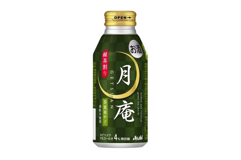 3種の国産茶葉を使用したボトル缶チューハイ「アサヒ月庵 緑茶割り」発売！