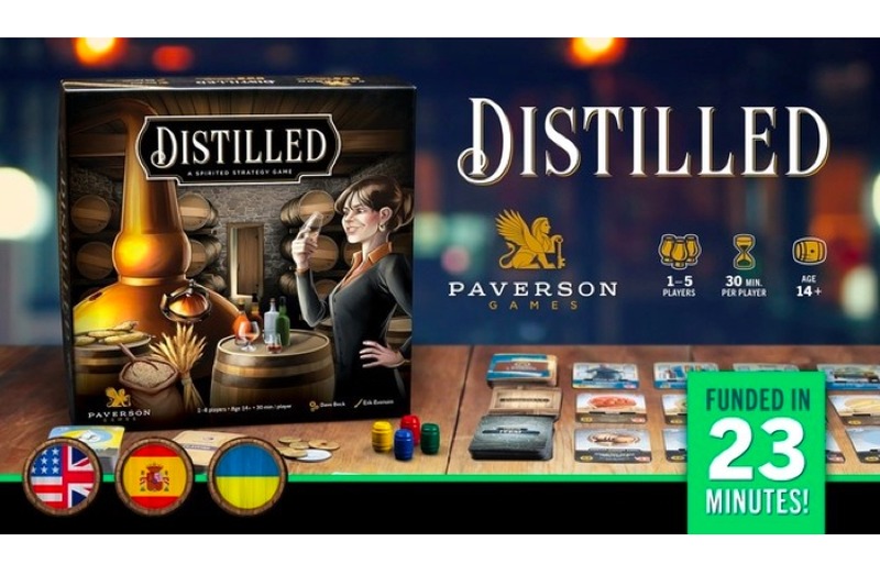 世界中の蒸留酒を製造するゲーム「Distilled」がKiclstarterに登場！