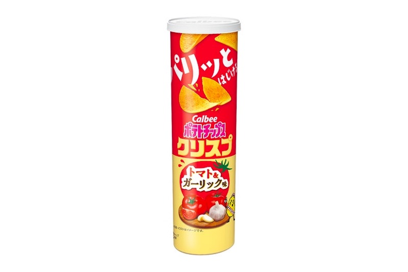 おつまみに！「ポテトチップスクリスプ トマト＆ガーリック味」が期間限定で発売！