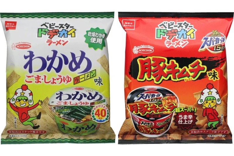 「ベビースタードデカイラーメン（エースコック わかめラーメン味）」など発売！