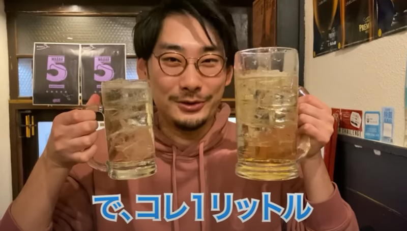 【動画あり】おかわりすればするほどジョッキがデカくなる！？酒飲み歓喜の天ぷら居酒屋「わばる」に行ってきた