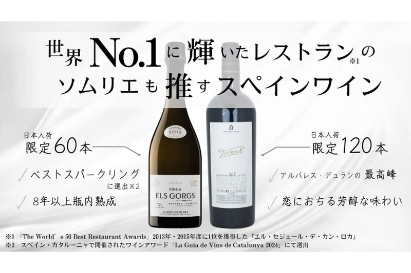 世界No.1のレストランのソムリエが推す！スペインワインが日本初入荷
