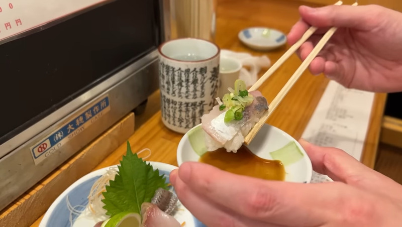 【居酒屋レポ動画】駅から30秒！酒好きのための立ち食い寿司・神田「立ち喰い寿司 大松」に行ってきた
