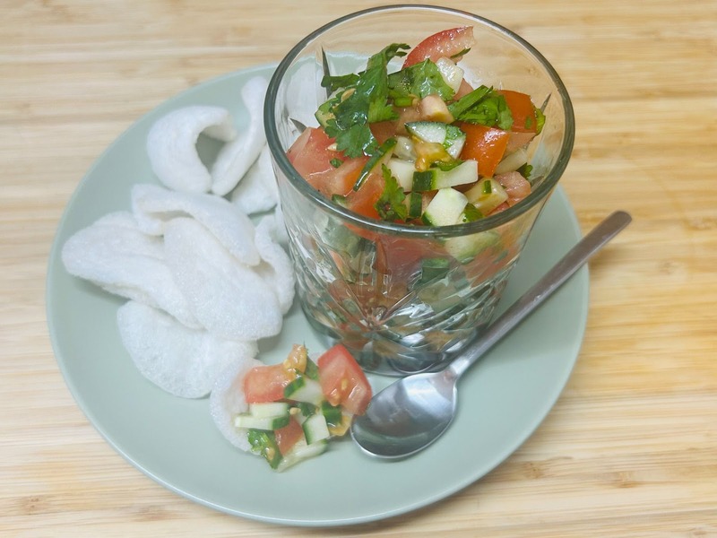 【おつまレシピ】和風食材で楽しむサルサ！「かきもちのフレッシュ夏野菜サルサ添え」