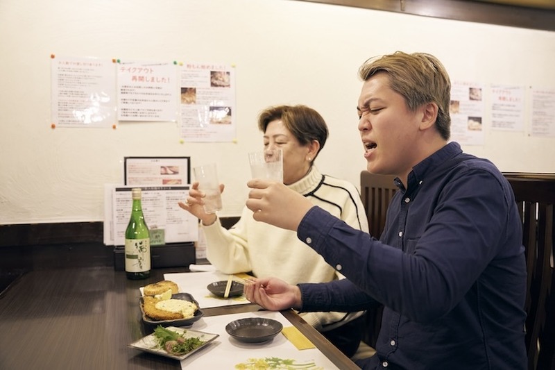 親子でお酒好き！インフルエンサーのおにぎりとオカンが松竹梅『瑞音』を飲みながら語る酒LIFE