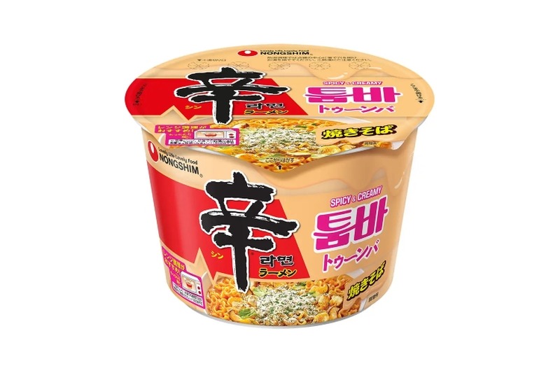 【絶対旨いじゃん！人気の“辛ラーメン焼きそば”に新作】ピリ辛クリームパスタ味「辛ラーメン トゥーンバ カップ」発売