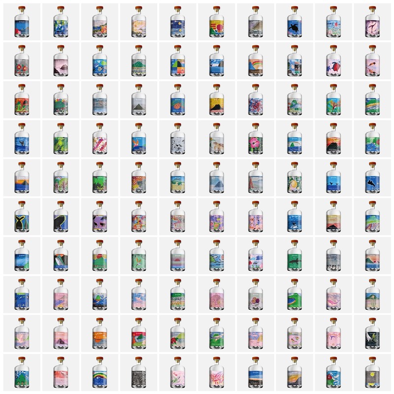 【好評につき数量追加！子どもたちが描いた100本のアートラベル】樫立酒造「100周年記念ボトル」販売