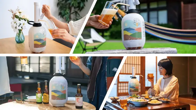 環境配慮と新容量追加で「飲ん樽」がリニューアル！原田産業「ビールの縁側」モニター50名募集開始