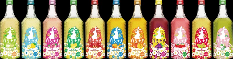 【うさぎラベルで可愛い！素材を活かした全11フレーバーの新感覚リキュール】「とっとリキュール白うさぎ」発売