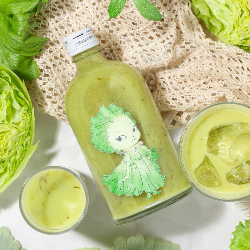 【芽キャベツちゃん・レタスちゃん達が勢揃い！】「専用ギフトボックス付 やさいのようせい コラボリキュール2本セット」新登場