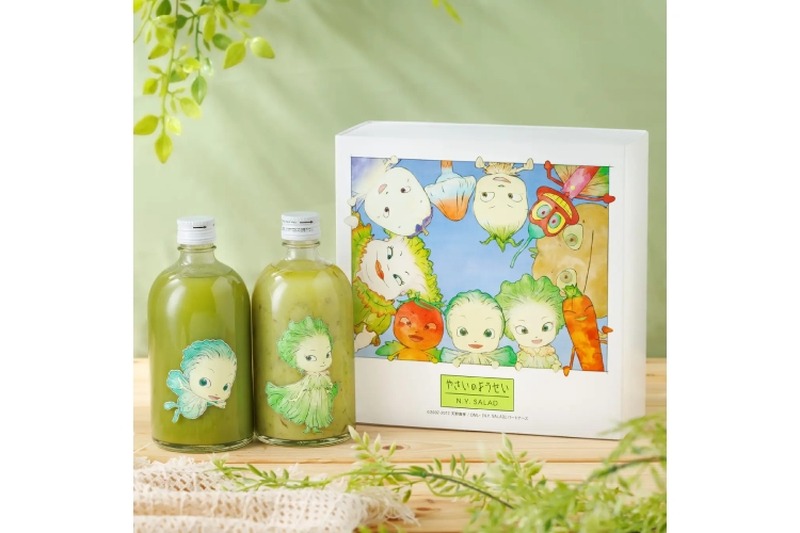 【芽キャベツちゃん・レタスちゃん達が勢揃い！】「専用ギフトボックス付 やさいのようせい コラボリキュール2本セット」新登場