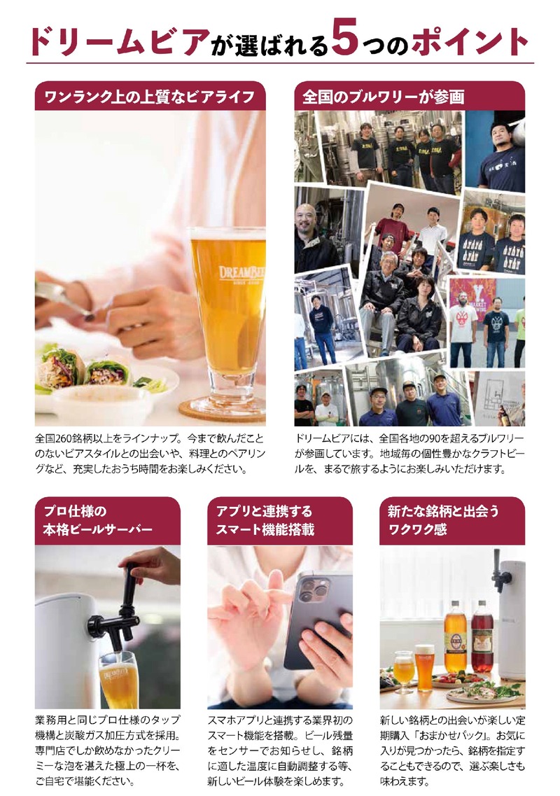 【さらにビールが豊かに！】会員制ビール配送サービス「DREAMBEER」に横浜ビールが参画&鎌倉ビール1銘柄が追加