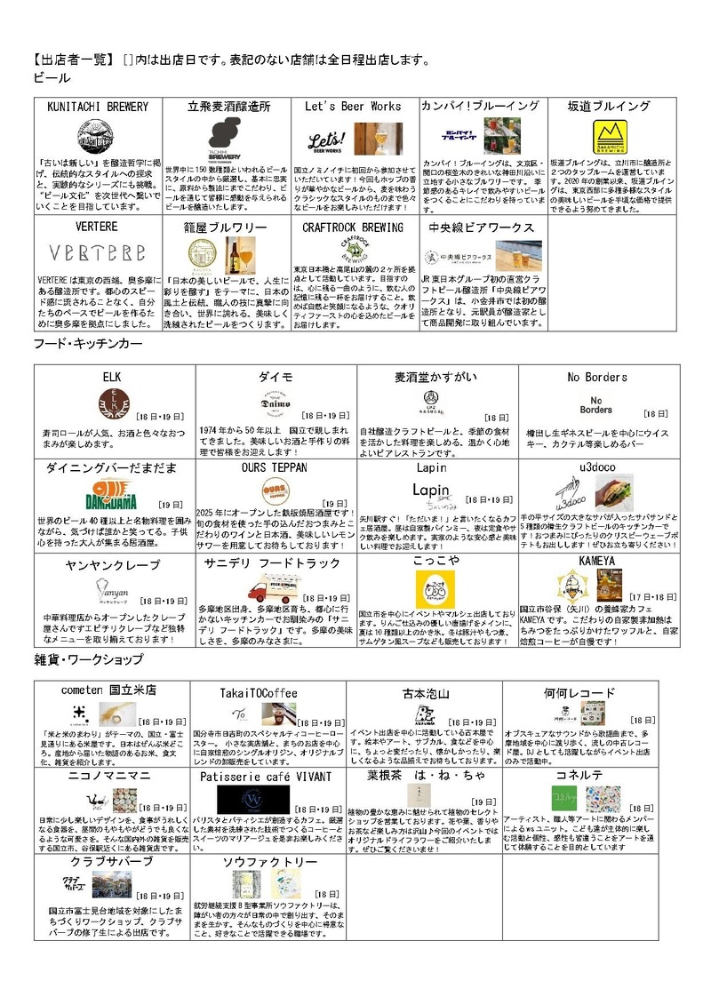 【国立駅員発案！地域密着クラフトビールイベント】「国立ノミノイチ2026」開催