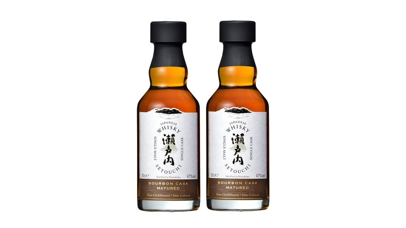 【双子のウイスキー！】「シングルモルトジャパニーズウイスキー瀬戸内 バーボンカスク200ml 2本セット」290セット限定発売