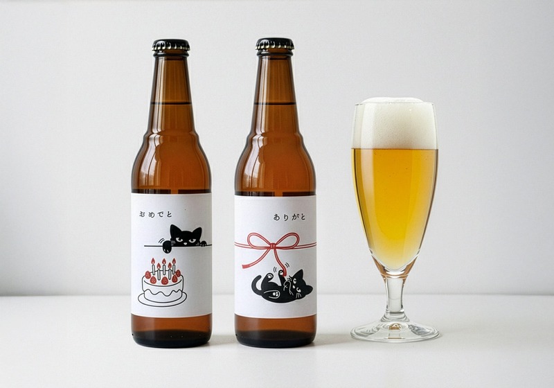 【ついに解禁！】黒猫のおきもちビール「おめでと」「ありがと」が一般販売開始