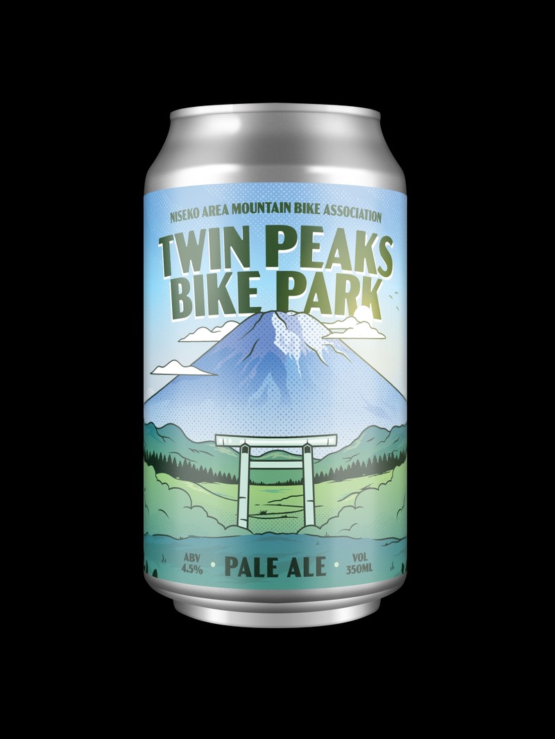 【ニセコのマウンテンバイクカルチャーを応援！コラボレーションクラフトビール】「TWIN PEAKS BIKE PARK Pale Ale」発売