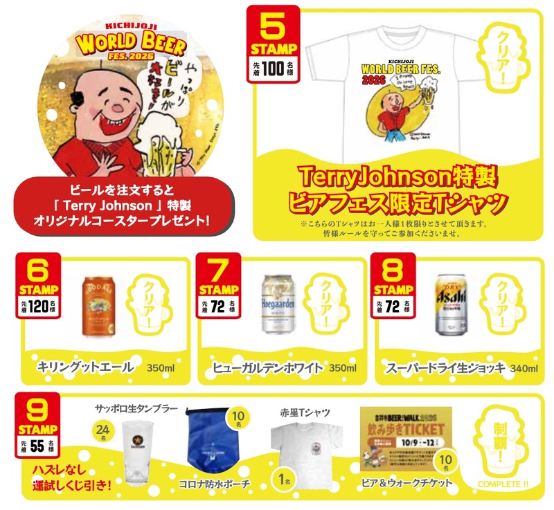 【世界のビール × 吉祥寺30店の個性！】飲み歩きイベント「吉祥寺ワールドビアフェス2026」開催