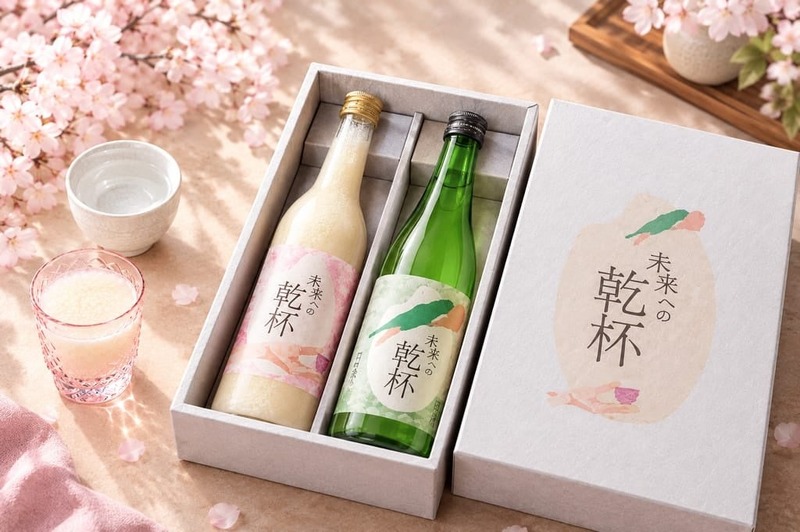【乾杯を分かち合う！】Miss SAKE オリジナル日本酒＆甘酒セット「未来への乾杯」発売