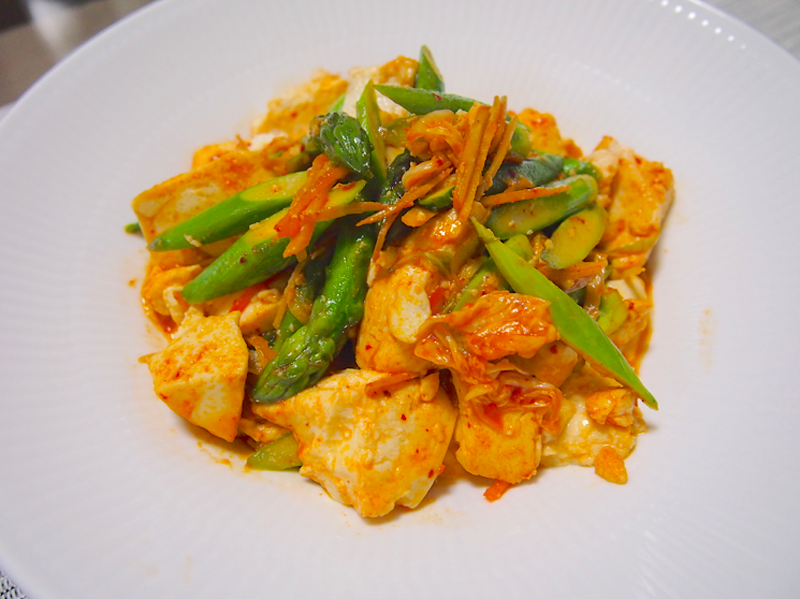 夏のビールが一層美味しくなる！生姜が効いた「豆腐キムチャンプルー」