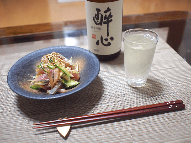 日本酒が進む味秋おつまみ！噛むたび美味しい「アジの薬味和え」