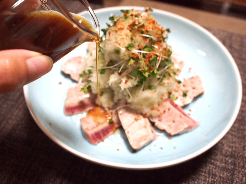 お酒が進む！簡単で華やか美味しい「まぐろのおろしポン酢」