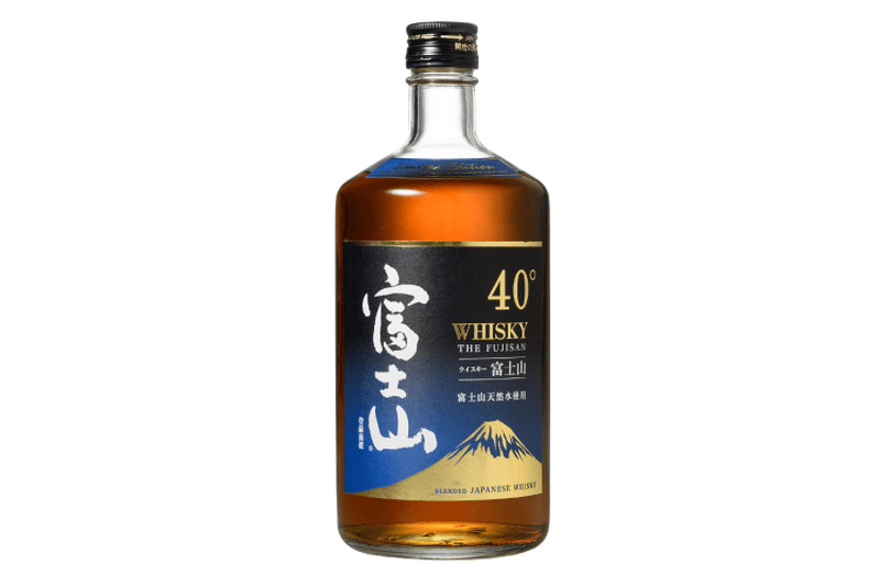 富士山の天然水を割水に使用した「富士山ウイスキー 40°」がリニューアル新発売