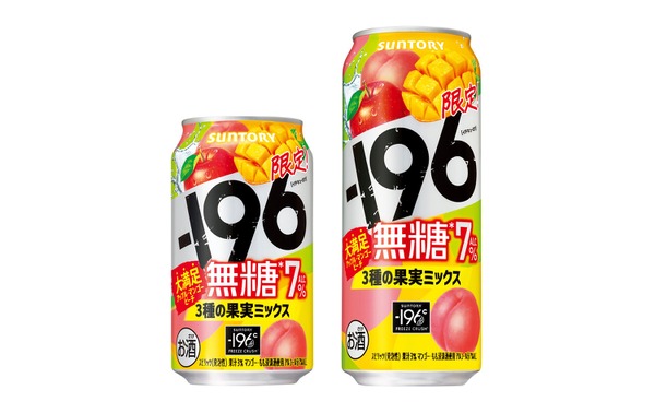 【果実味あふれる満足感！限定品シリーズ第一弾】「－１９６無糖〈３種の果実ミックス〉」期間限定新発売 画像