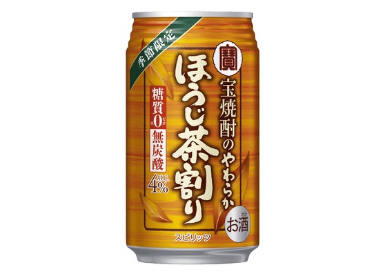 【100年品質の宝焼酎×国産ほうじ茶！】秋冬限定の香ばしく優しい味わい「宝焼酎のやわらかほうじ茶割り」発売 画像
