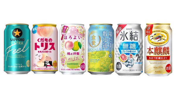 【3/8～3/14】春の華やかなビールやチューハイなど登場！今週発売の新商品まとめ 画像
