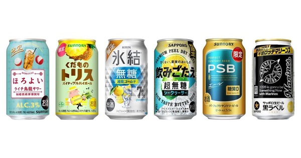 【5/10～5/16】爽やか無糖やフルーツ系から千葉ロッテ応援缶まで！今週発売の注目のお酒新商品まとめ 画像